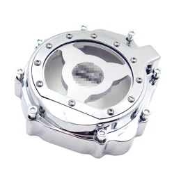 Aftermarket Motorcycle Parts Engine Stator Cover See Through for Suzuki 2005-2008 GSXR 1000 Chrome /Black Left