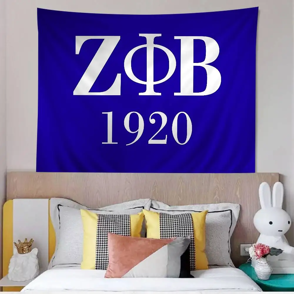 

Zeta Phi Beta мультфильм гобелен богемные настенные гобелены Мандала домашний декор
