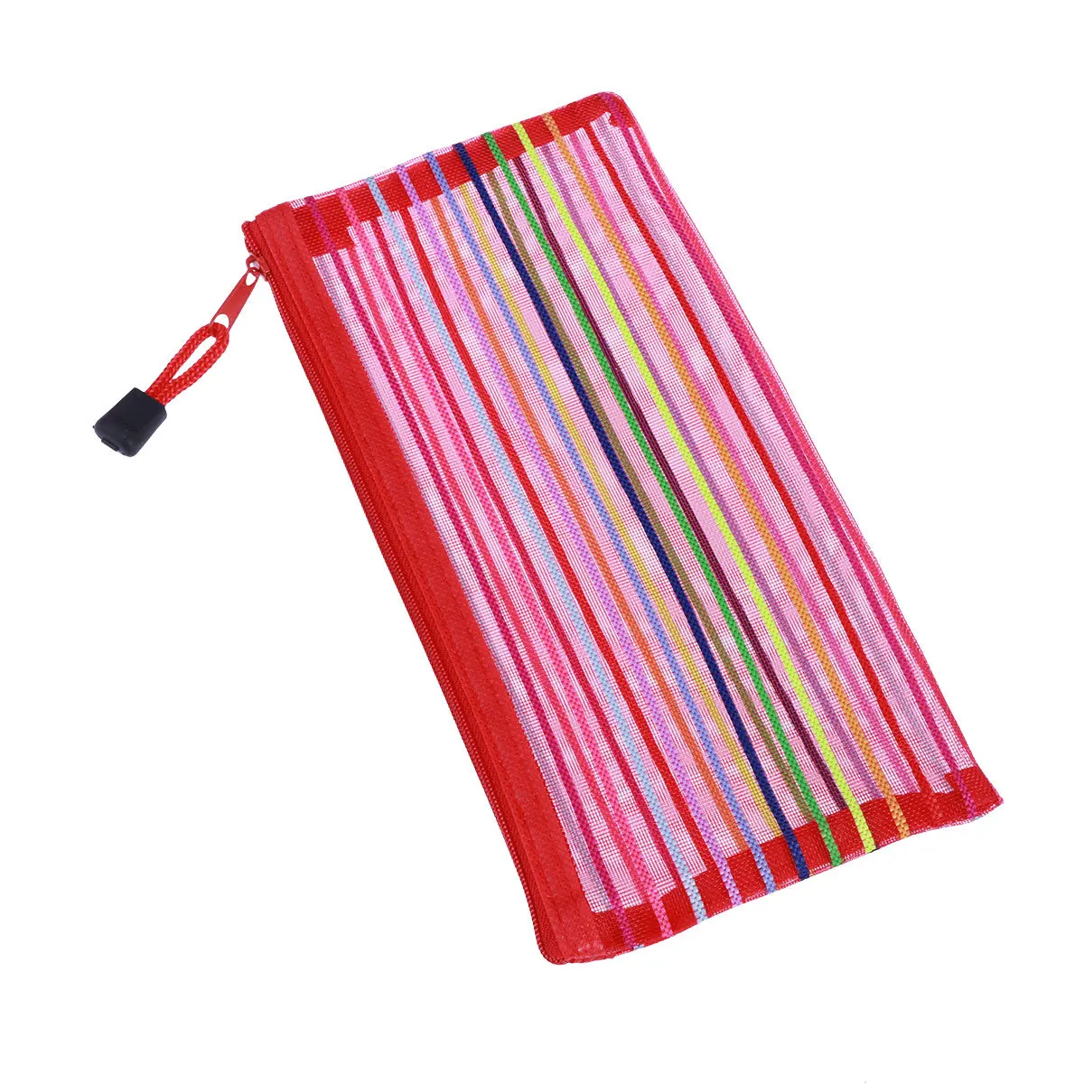 18Pcs Schreibwaren Tasche Bunte Tragbare Mesh Datei Organizer Zipper Dokument Lagerung Büro Schule Liefert Schreibwaren Taschen