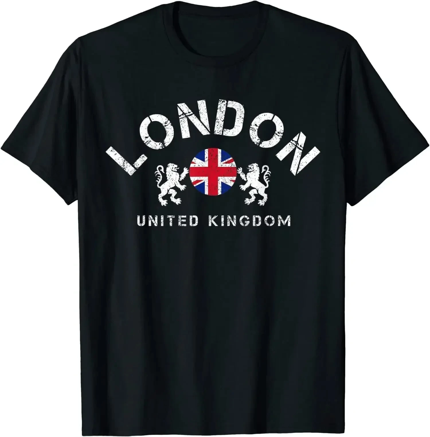 

Vintage London UK United Kingdom England Great O-Neck Classic T Shirt Men Casual Short Sleeve Tees Tops Harajuku Streetwear