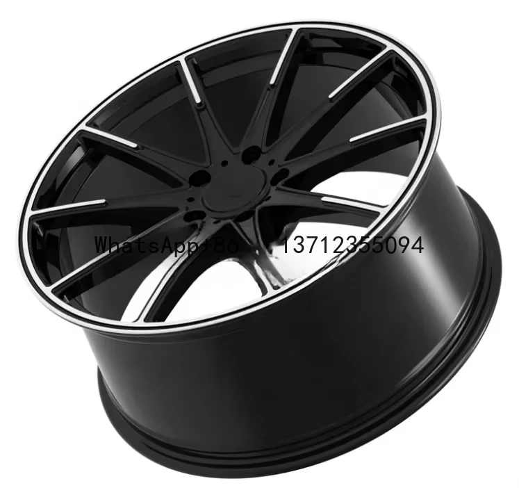 Forged Wheels Black Machining New Style Face Alloy 18 19 20 21 22 23 24 inch Rims 5X114.3 5X112 5X120 Passenger Car Wheels