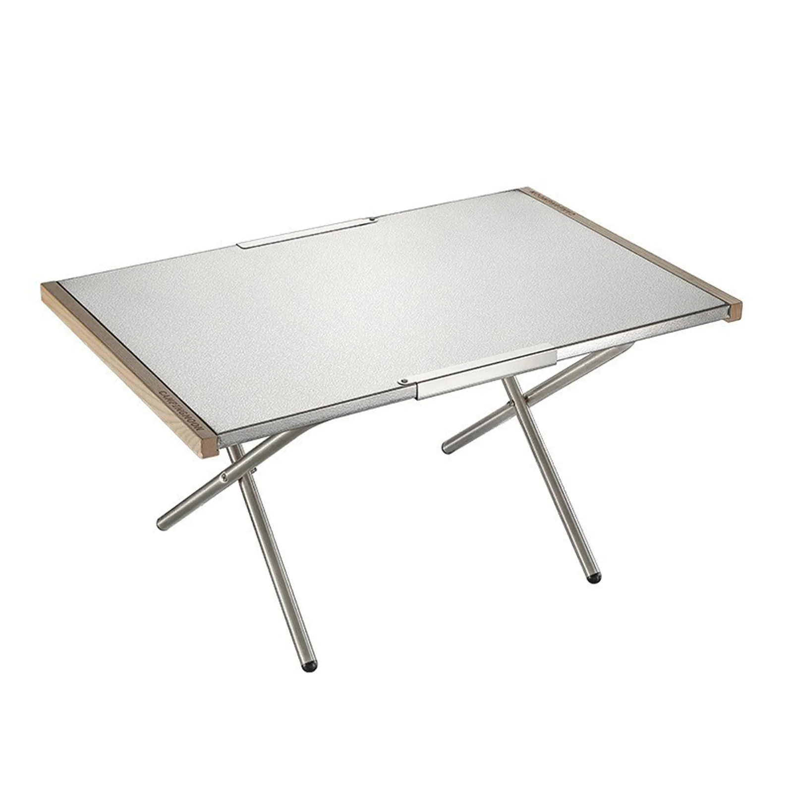 Small Steel Table Foldable Easy to Store High-Temperature Resistant Pleasing Quick Installation Stainless Steel Tabletop