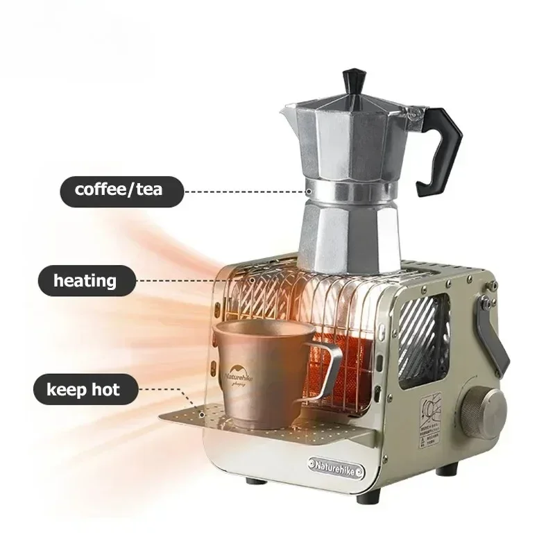 Mini Cassette Heating Stove Gas Heater Outdoor Camping Multi-function Heating Stove 1.1kw Power Kitchen Hiking Portable Gas Sove