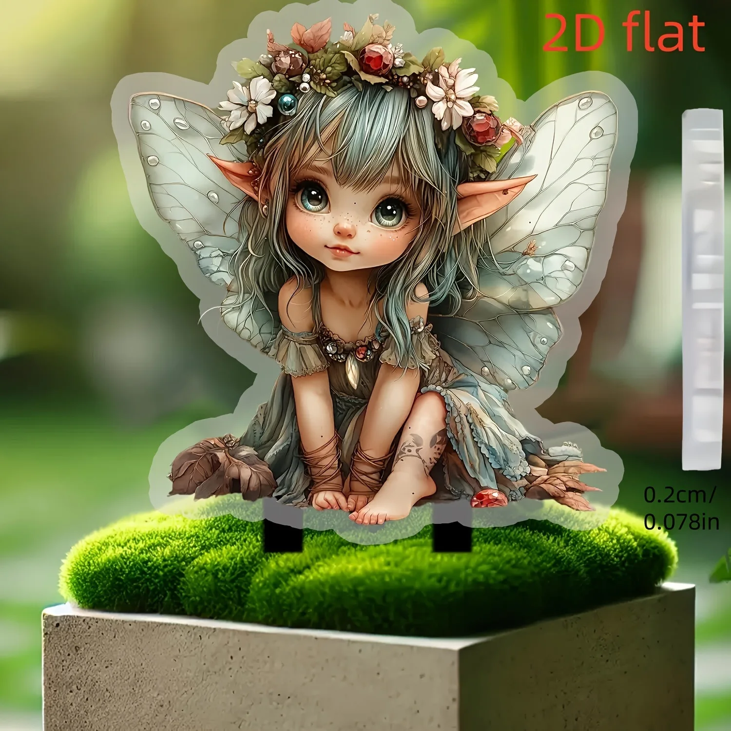 1PCS Wings Elf Courtyard Decoration Pottery Decoration Suitable for Outdoor Decoration Festival Party Decoration Small Sculpture