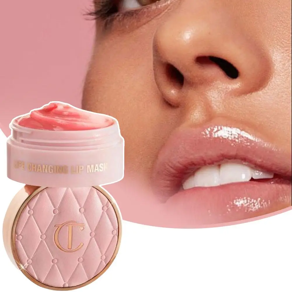 Charlotte/Tilbury Lip Mask Overnight Hydrating Plumping Lip Treatment Intense Moisture Repair Formula Lip Care Mask for Dry Lips