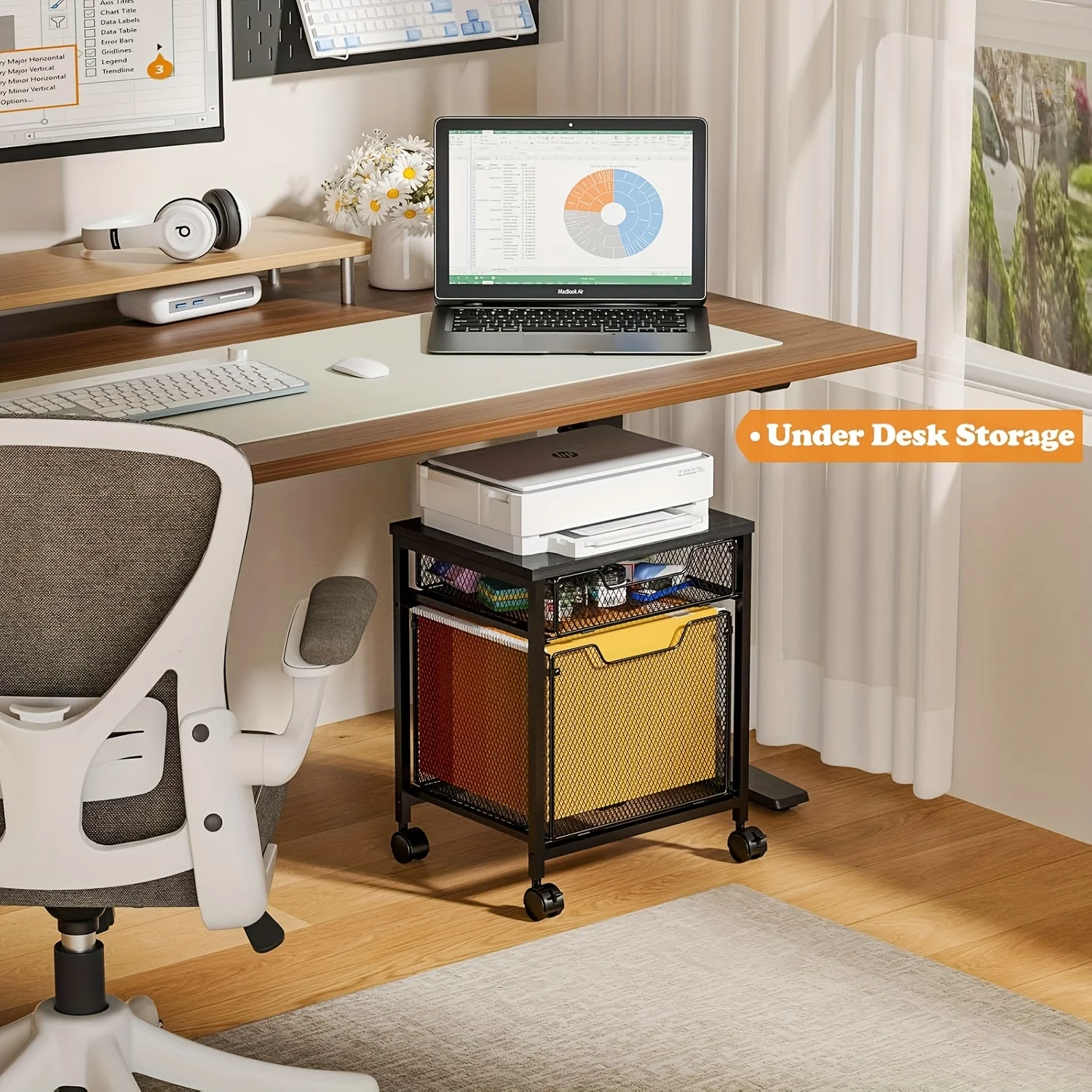 Carrito archivador con ruedas, - Rolling File Cart reseña y precio