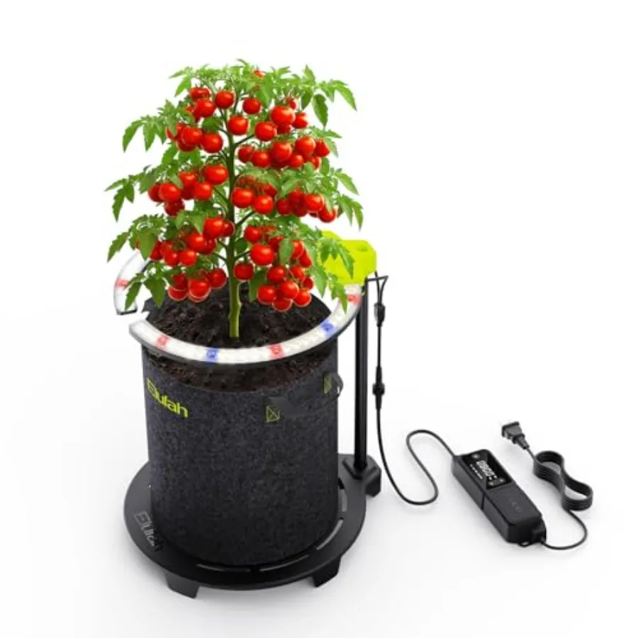 

Светодиодный фитосветильник Saturn240 для выращивания растений под навесом, 24 Вт, полный спектр, для рассады/вегетации/цветения, регулируемая высота 12''-22'', 3-в-1