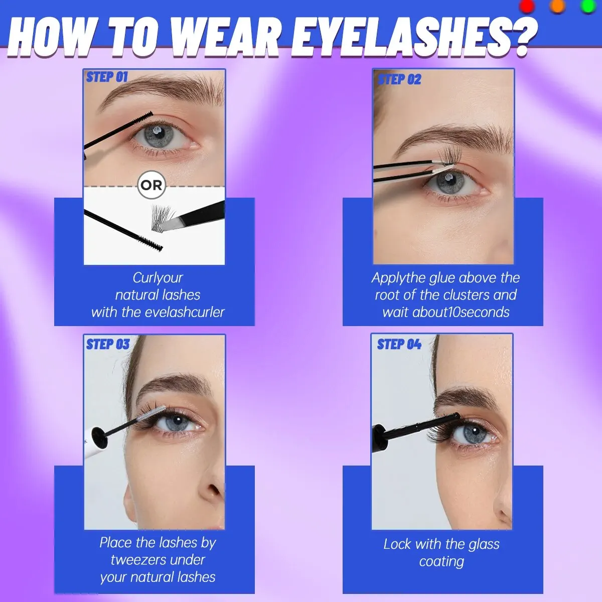 Cluster Wimpers Gemengd Dienblad Individuele Wimpers 3d Volume Wimpers Zachte Natuurlijke Wimpers Make-Up Tools