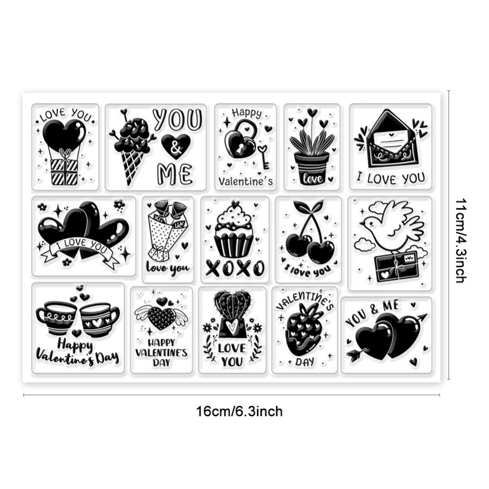 Zwarte Kat Clear Stempels voor DIY Scrapbooking Kat Grens Siliconen Stempel Zeehonden Transparante Stempels voor Kaarten Maken Fotoalbum