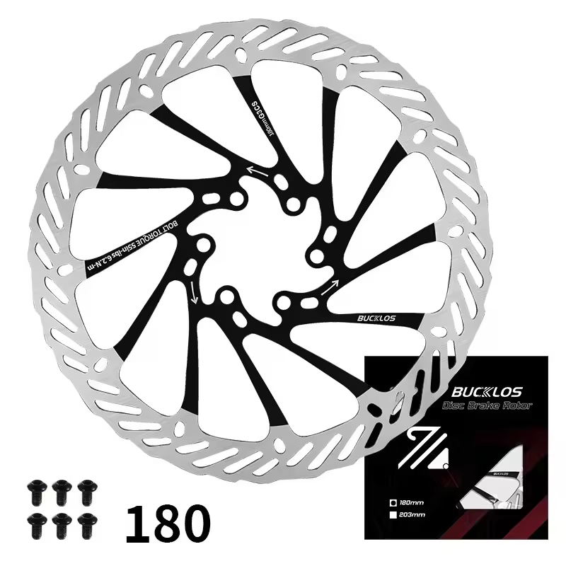 BUCKLOS Ultralight MTB Bike Hydraulic Disc Brake Rotor 160/180/203mm Mountain Road Racing Bicycle Brake Disc with 6 Free Bolts - Image 29