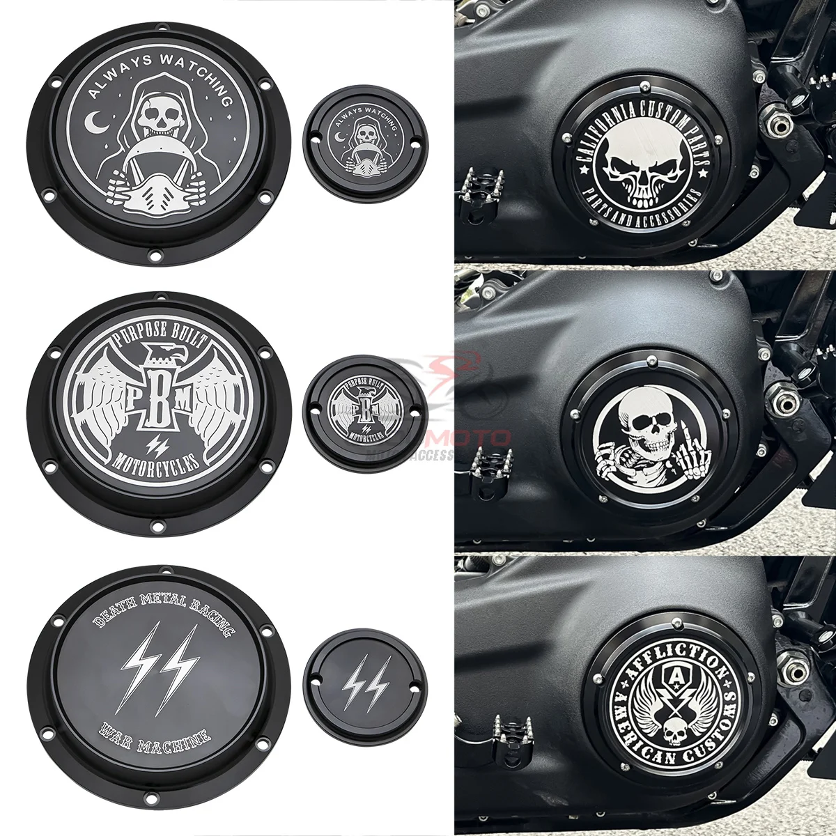 Engine Derby Covers Timing Timer for Harley Sportster 883 Custom XL 1200 72 48 Iron 883 xl1200 xl883 Motorcycle Accessories