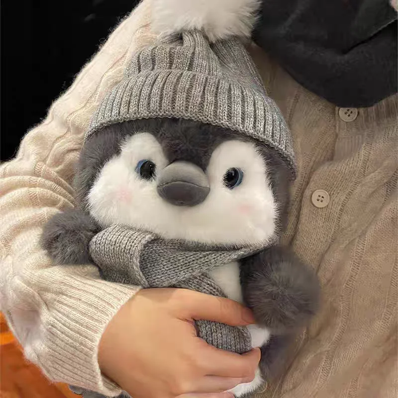 متوفر في المخزون الأصلي لينة ولطيفة البطريق الصغير ألعاب من نسيج مخملي لطيف أفخم وسادة النوم عيد ميلاد السنة الجديدة هدايا عيد الميلاد للأطفال