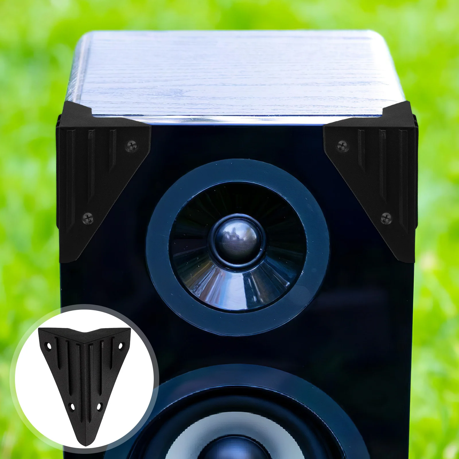 

8Pcs Plastic Speaker Corner Protectors Easy Install Robust Right Angle Design Comprehensive Protection Stage Audio Equipment