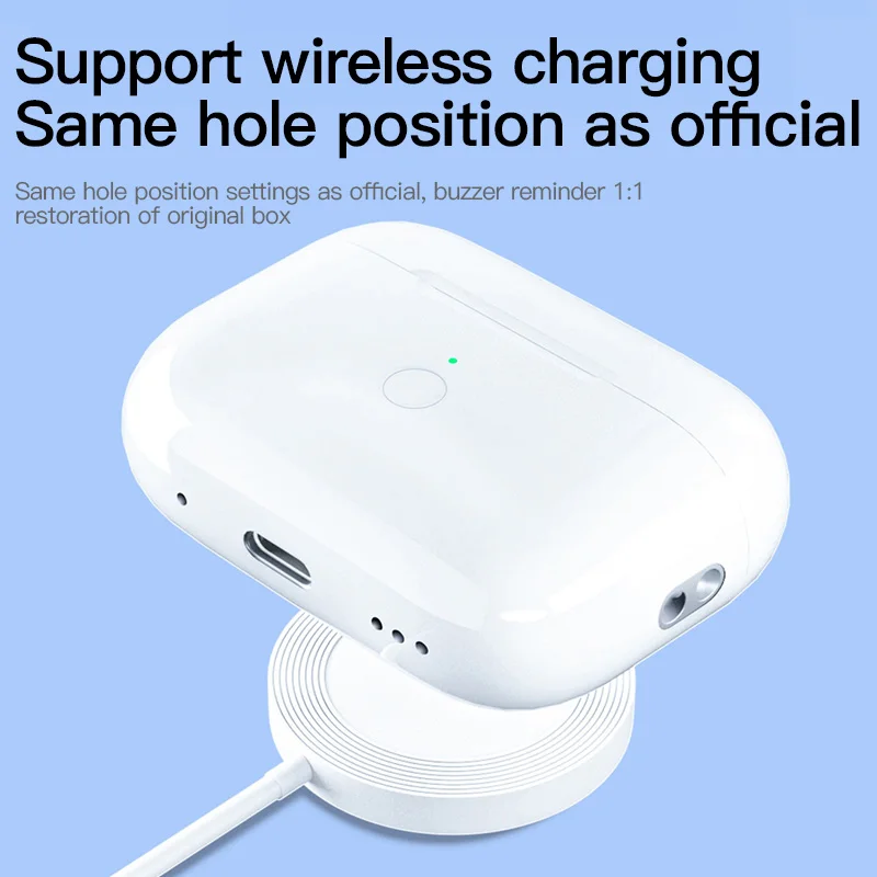 Wireless Charging Box For AirPods1&2 Replacement Bluetooth Earphone Charger Case For Airpods Pro 1 2 3 With LED Display