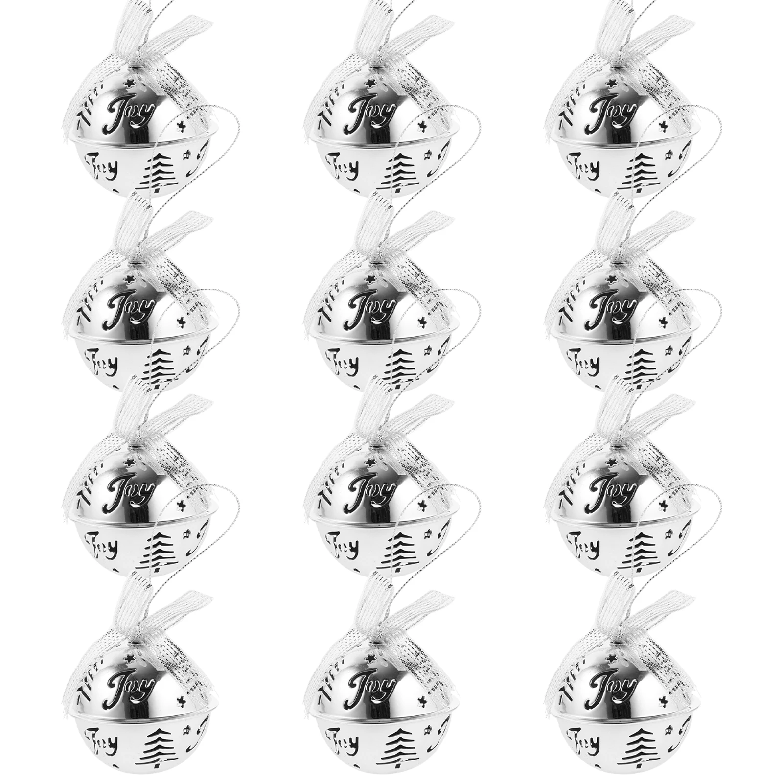 

12 Pcs Xmas Hanging Decor Xmas Bell Hanging Decor Christmas nament Bells Home Tree Gifts Design Holiday Season