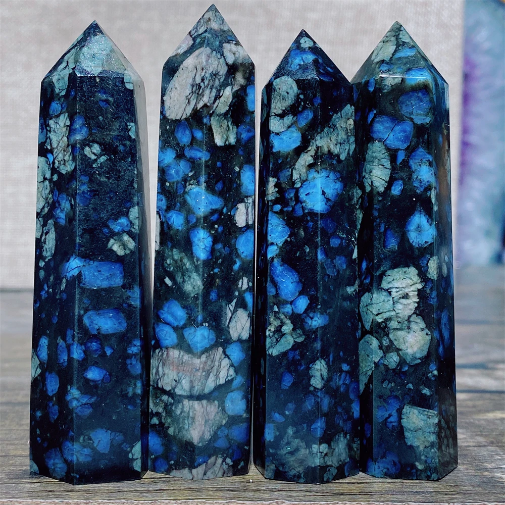 Live Fish Aquarium - Glaucophane Blue Natural Stone And Minerals