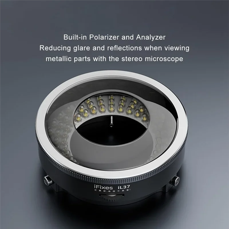 

Ultra-Bright 96 LED Lamp Microscope Polarized Ring Lights Anti-Glare Illuminators For Phone Soldering Repair Lab