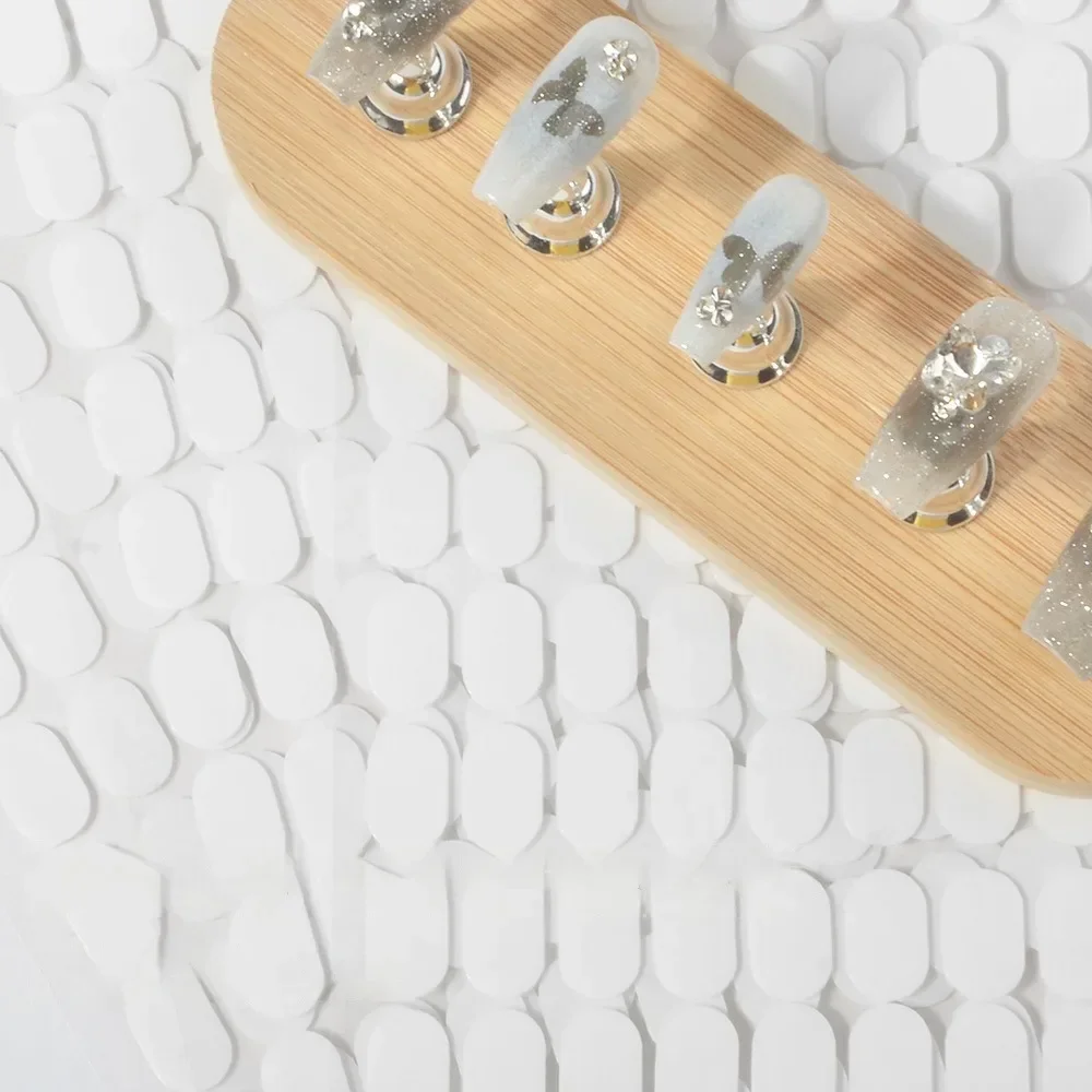 Dubbelzijdig Plakband Voor Valse Display Stand Gereedschap 100 Stuks Nail NailsManicure Plakstrip Traceless Nail Display