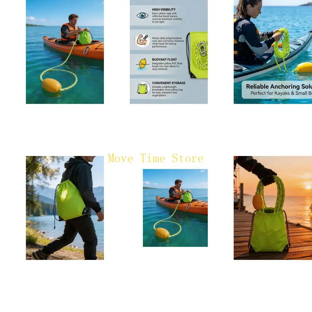 92ME Canoes Kayaks Buoyant Line Throw Rope Safety Floating Dock Line for Fishing