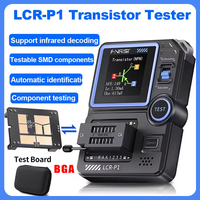 FNIRSI LCR-P1 Transistor Tester Multimeter Diode Transistor Capacitance Meter Resistance LCR ESR Meter, Multifunctional Tester