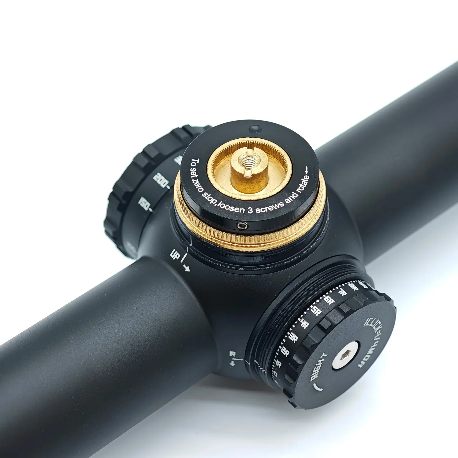 WHISKEY4 4-16x44mm FFP Riflescope: Primeiro avião focal óptico, função Zerostop, tubo de 30mm com tampas flip-back e alavanca de lançamento