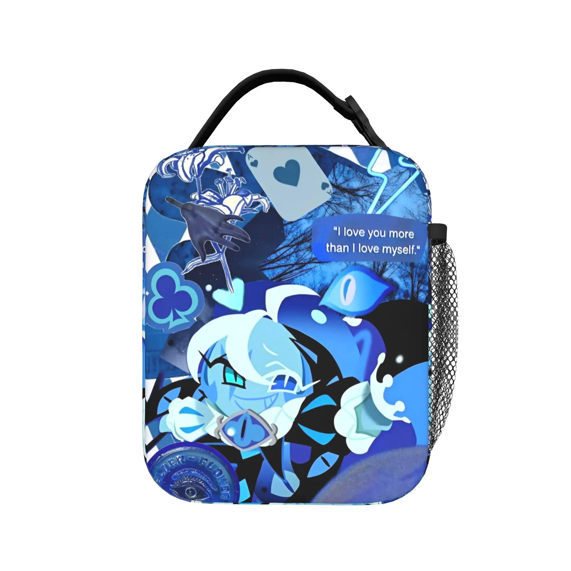 Shadow Milk Cookie Run Kingdom Insulated Lunch Bags Portable Cute Cartoon Meal Container Thermal Bag Lunch Box Tote Food Bag