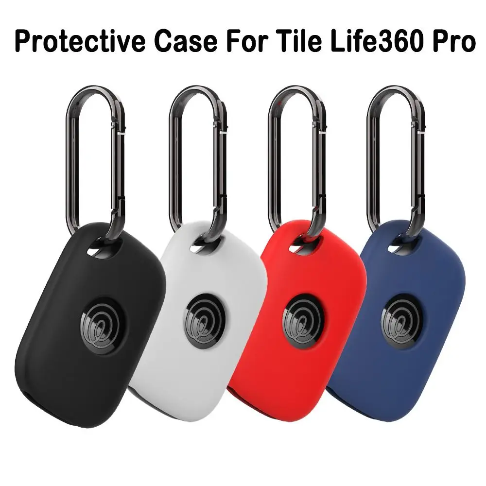 Soft Silicone Tracker Protective Cover Key Ring Anti-Scratch Case Shell Locator Keychain for Tile Life360 Pro