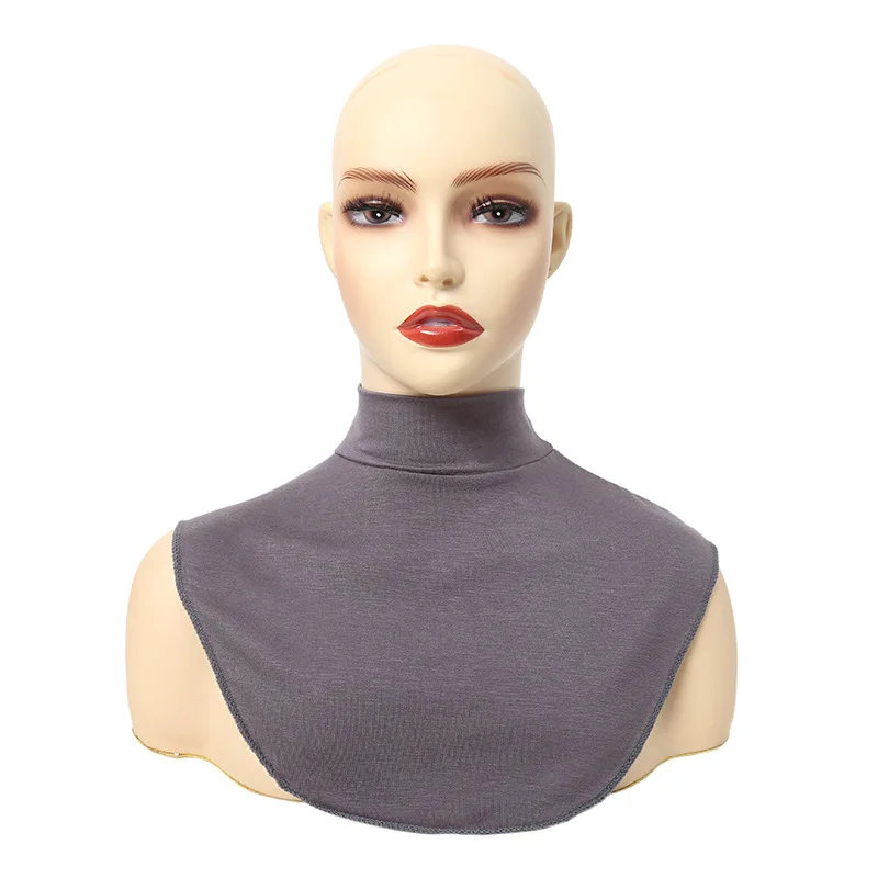 Simple Dickey Fake False Collars Womens Modal Half Collar Fashion Solid Color Turtleneck High Neck Cover Detachable Neck Collar