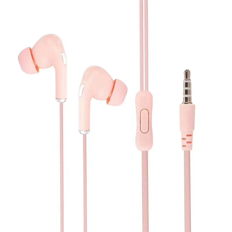 In-ear Earphone Headphone Headset Stereo Earbuds With Mic 3.5mm  Jack Wired For Iphone Samsung Huawei Xiaomi Redmi Phones