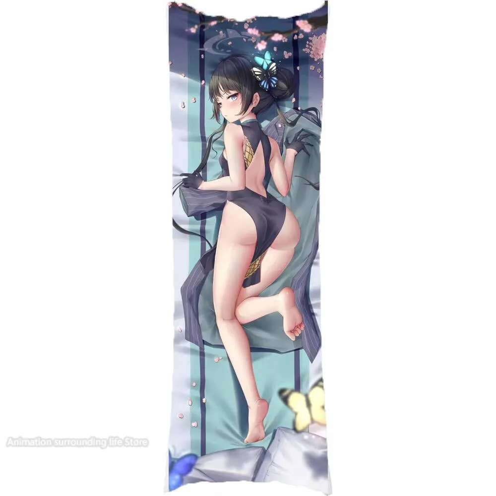 Anime Otaku Dakimakura Kisaki Blue Archive Body Pillow Double-sided Print Life-size  Cover GIfts