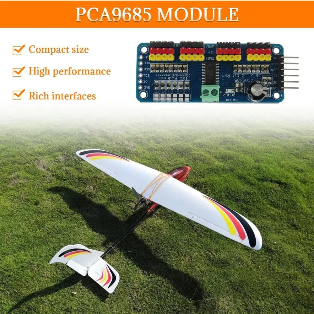 NEUES 16 Kanäle PCA9685PW Modul 12-Bit PWM Servomotortreiber IIC Modul Robotikprojekte