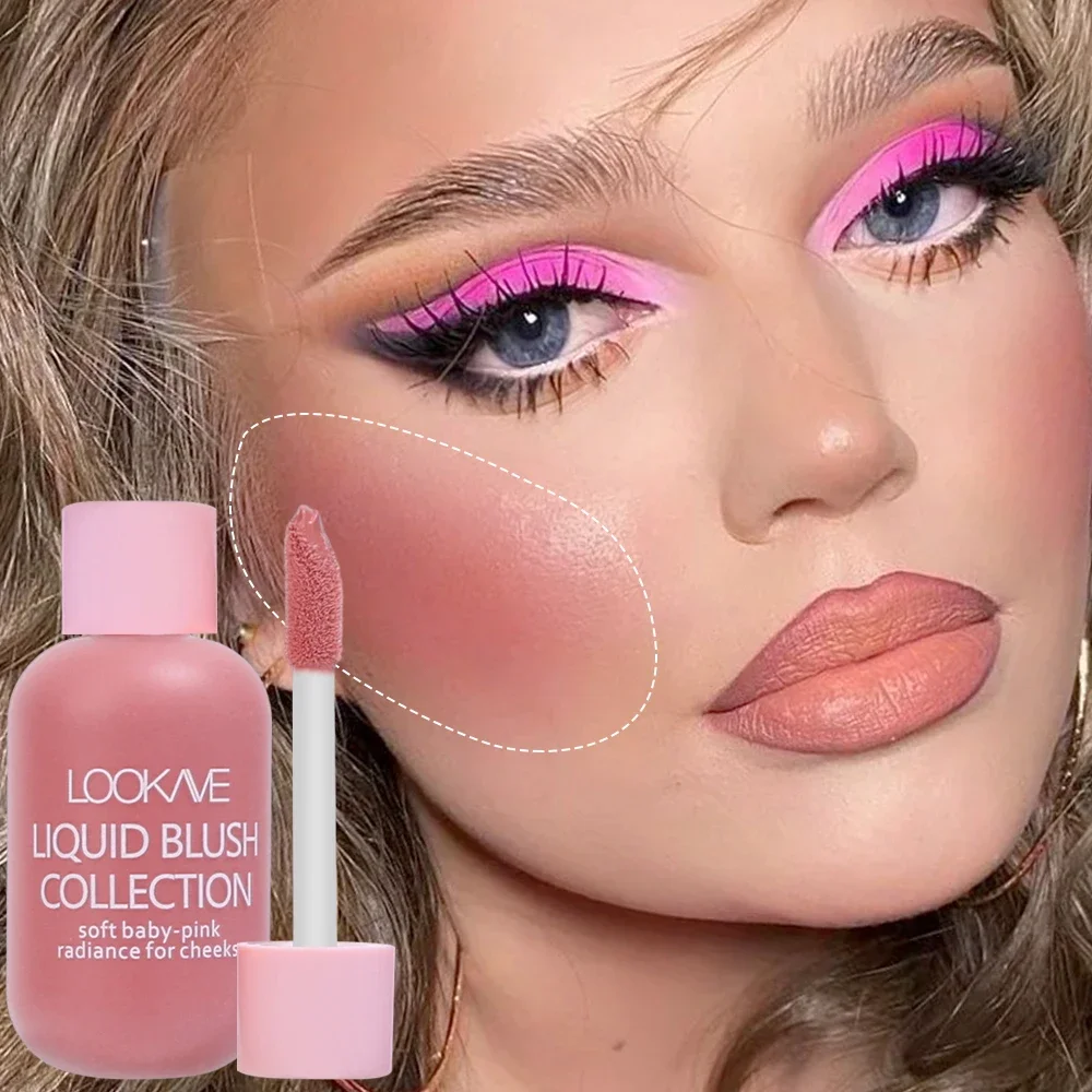 Mini Liquid Blush Samt matt wasserdicht Rouge Gesicht Pigment dauerhafte Schönheit natürliche Creme Wange Tönung orange rosa erröten Make-up