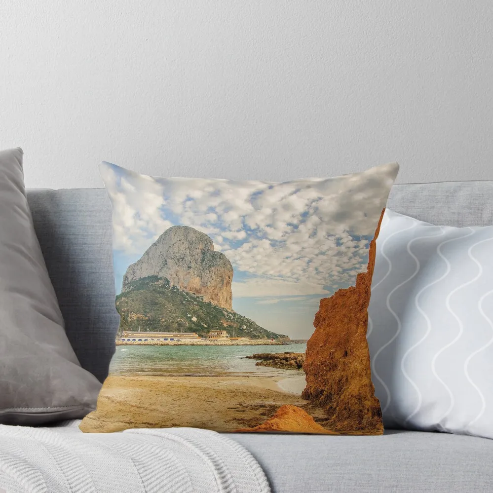 

The Rock of Ifach aka Calpe Rock Throw Pillow Luxury Pillow Case Pillow Covers Decorative