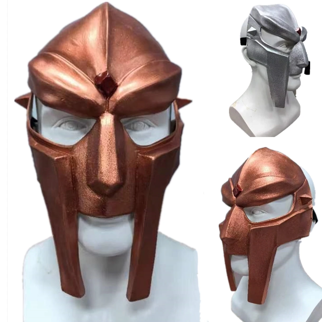 MF DOOM Mask Mad-villain Mild Steel Face Armour Medieval Hand-Forged Doom mask Tribute to MF Doom! Costume Halloween Accessories