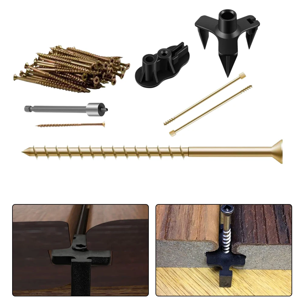 Squeaky Floor Repair Kit: Eliminate Noise On All Wood Floors Effortlessly! Set Of Floor Repair Kit With 50 Screws