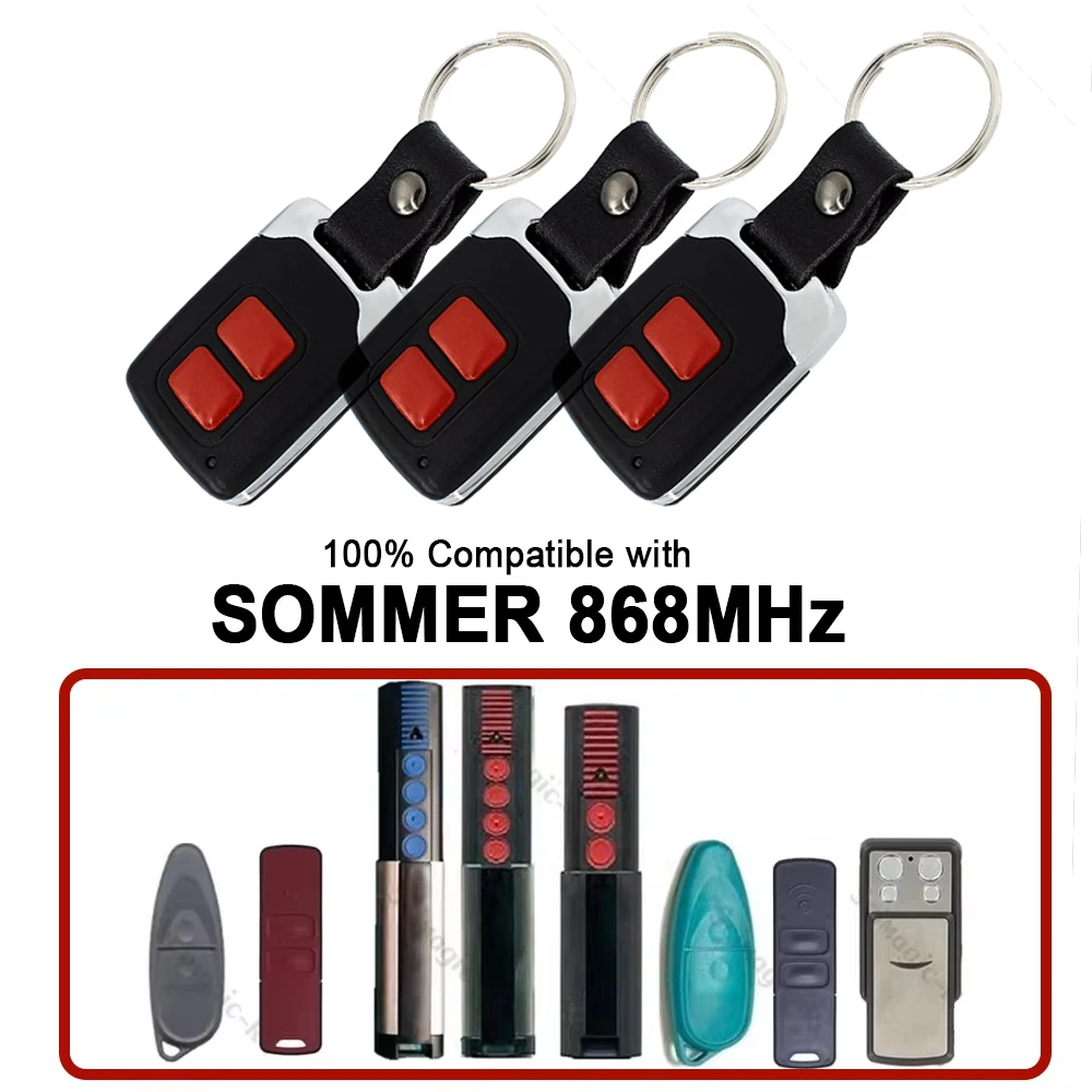 

SOMMER 4020 TX03-868-4 4026 4031 Garage Door Remote Control 868MHz Handheld Transmitter For SOMMER APERTO 4025 4021 Gate Opener