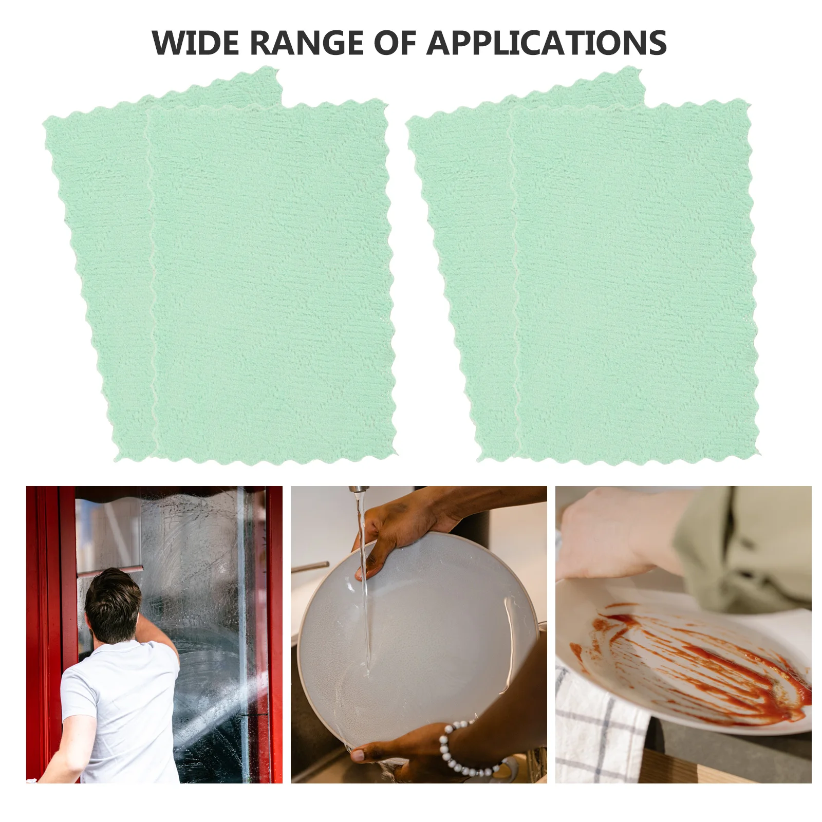 

12Pcs Super Absorbent Kitchen Dish Cloths Microfiber Dishwashing Towels Soft Reusable Cleaning Rags for Kitchenware and
