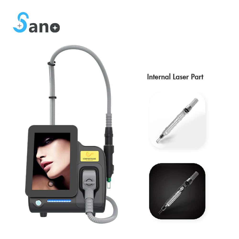 Sano New Q Switched Nd Yag Laser 1064nm/532nm Tattoo Removal Machine