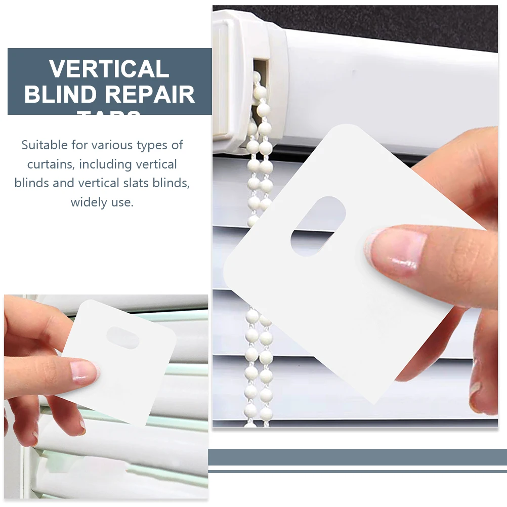 

20Pcs Vertical Blind Repair Kit Strong Stickiness Transparent Tabs Replacement Slats Easy Installation Long-Lasting