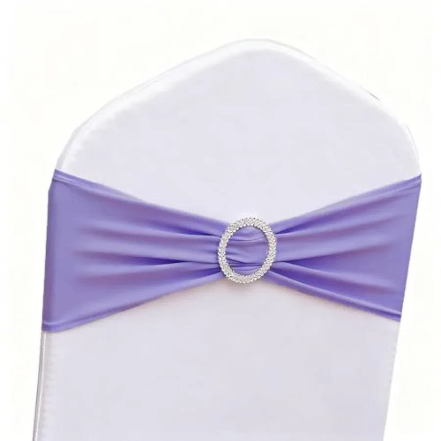 

Чехлы для стульев (100 шт.) из спандекса, ленты-бантами для декора свадеб, банкетов, отелей, ресторанов и мероприятий