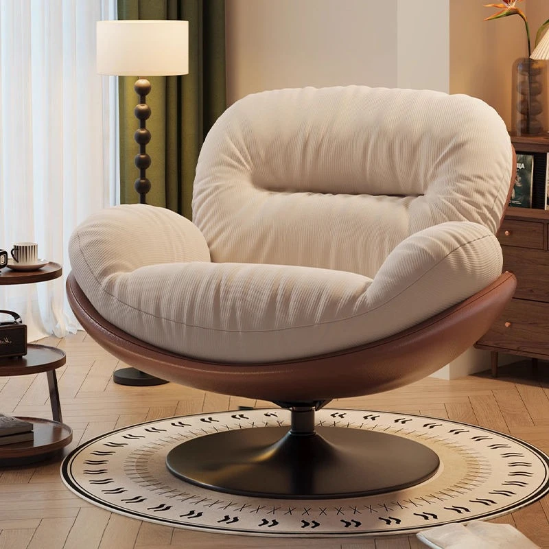 

Vintage Lazy Chairs Rolling Living Room Office Designer Lounge Chairs Reading Lounge Poltrone Da Salotto Home Accessories