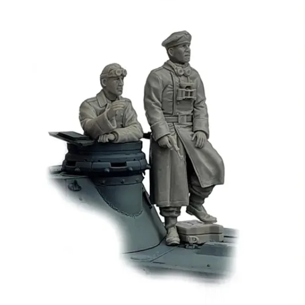 1/35 ПАНЦЕР КОММ. И CREWMAN WW2, фигурка солдата из смолы, военные темы, комплект в разобранном и неокрашенном виде