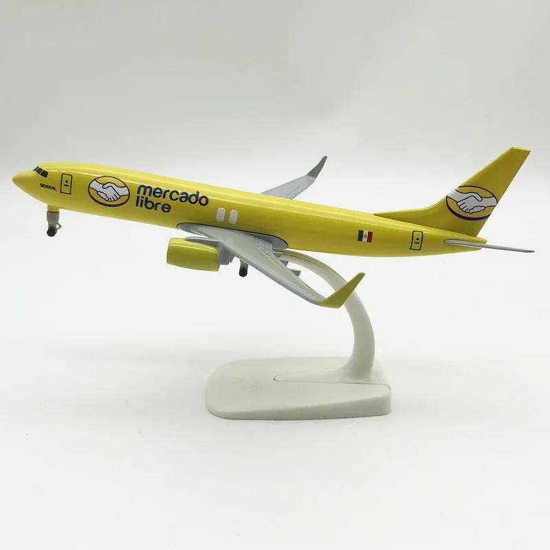 Avions miniatures en alliage moulé sous pression, modèle statique avec Base, 20cm, B737 Aeromexico Airways, échelle 1/400