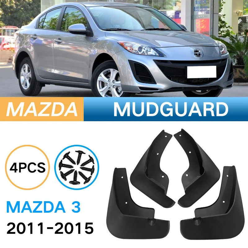 Auto Fender Mud Flaps Splash Guards Mudguard for Mazda 3 2011-2015 Anti Deformation Durable Parts