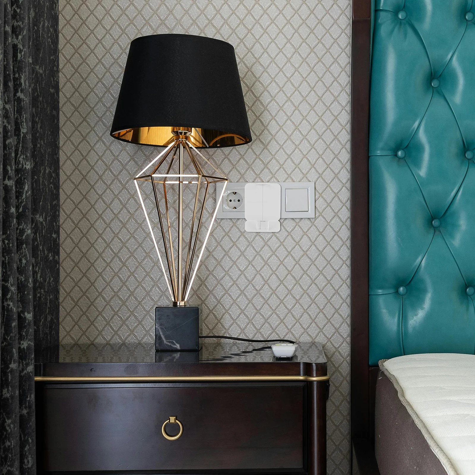 Socket Protector Blank Plate Clear Adhesive Wall Outlet Cover For Electrical Safety - Plug Socket Covers Outlet