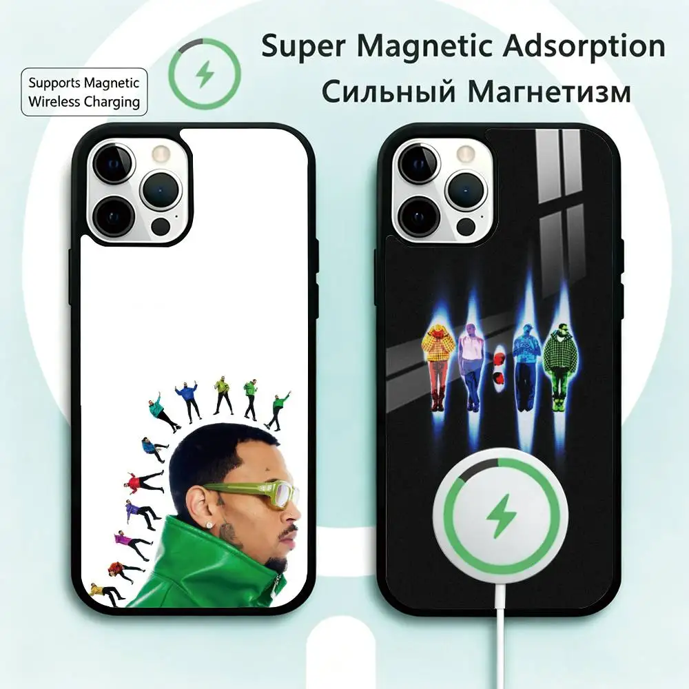 

Singer C-Chris B-Brown 11 Phone Case For iPhone17,16,15,14,13,12,11 Plus,Pro Magnetic Supports Magnetic Wireless Charging