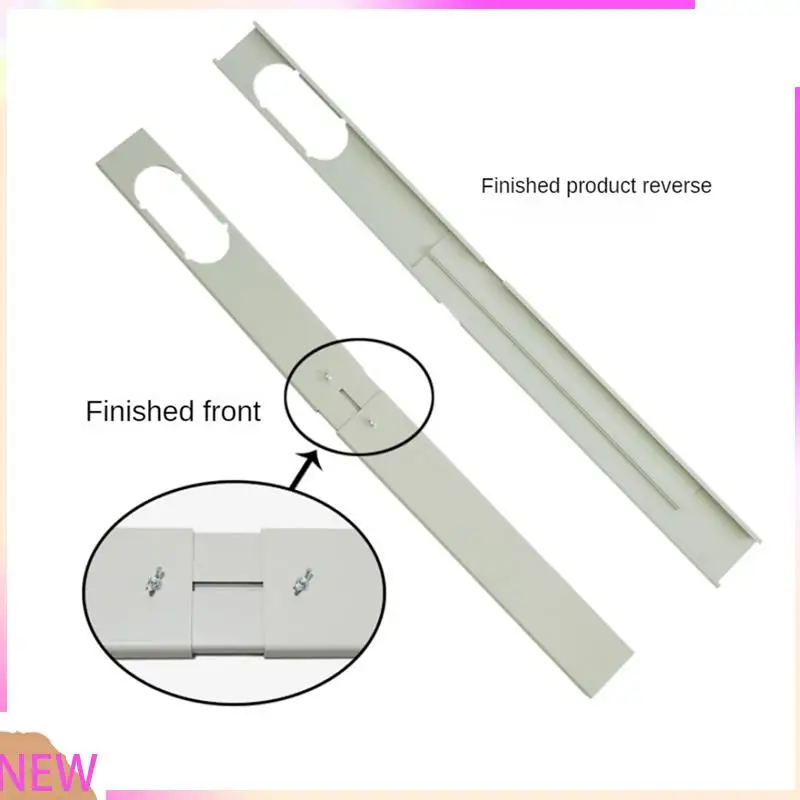 B15C 3PCS 에어컨 예비 부품에 대 한 조정 가능한 휴대용 창 키트 플레이트 에어컨 창 Attachment-68CM