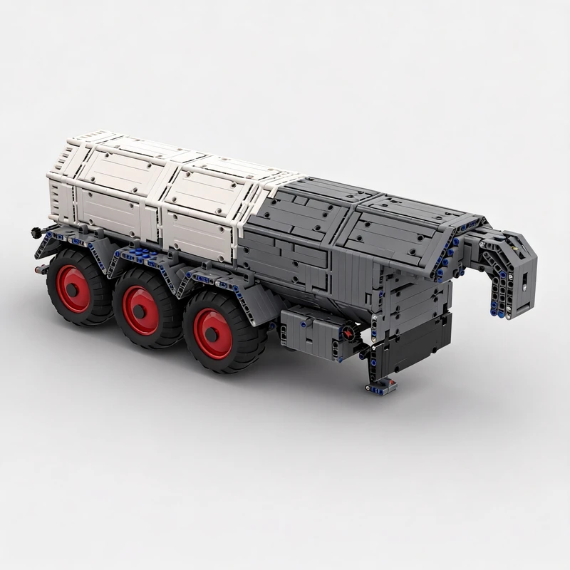1929PCS MOC Farm Truck Barrel Tanker Vehicle Model Custom Puzzle Technical DIY Assembly Educational Toy Collection Popular Gift