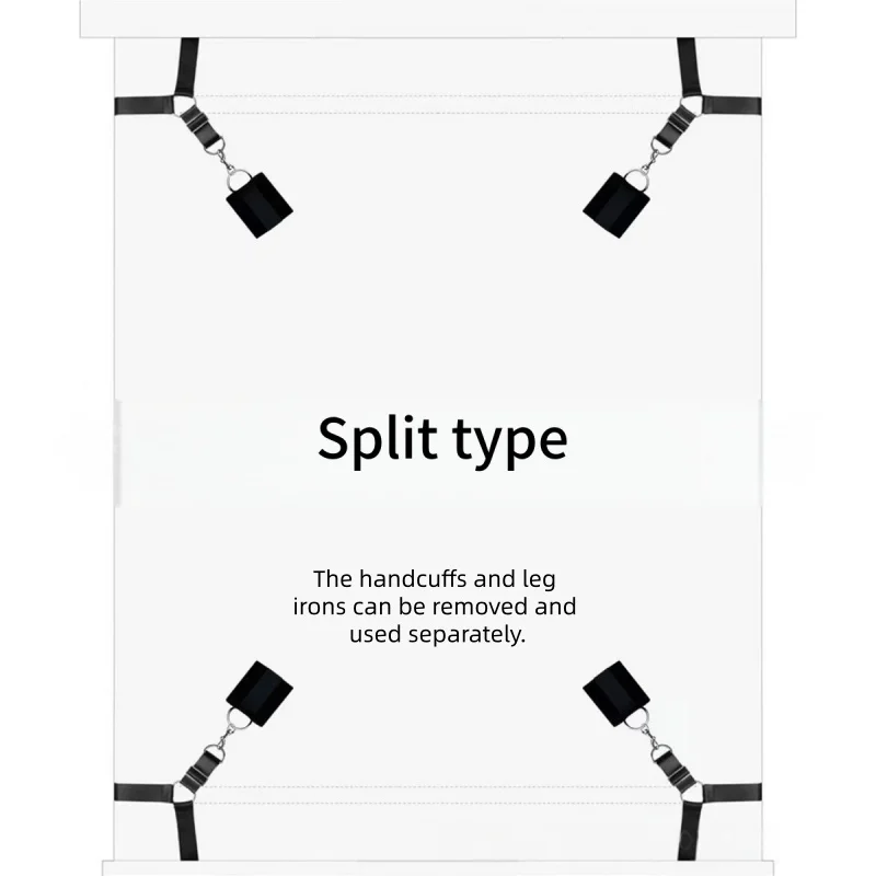 BDSM Bedding Set with Handcuffs for Couples Bedding Restraints Adult Toy for Engaging in Enticing Restraint Games on the Bed - view 6