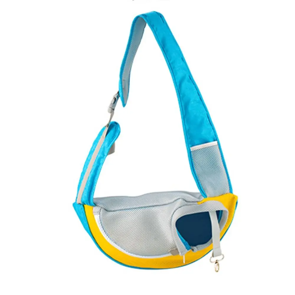 

Hands Free Dog Sling Carrier Bag Portable Front Pocket Puppy Crossbody Bag Colorful Adjustable Strap Cat Tote Pouch